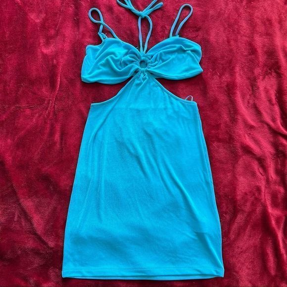 Halter mini dress blue - Picture 3 of 6